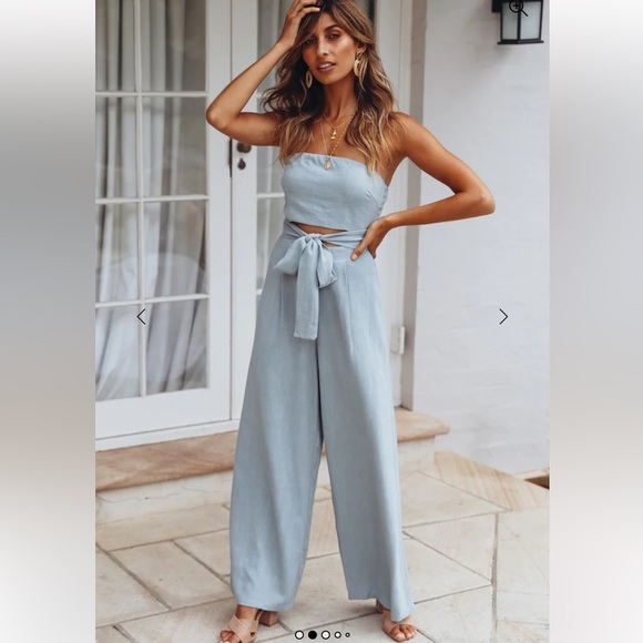 Hello Molly NWT Pop Records Olive Strapless Jumpsuit - Picture 3 of 14